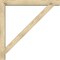 Ekena Millwork Traditional Block Rough Sawn Bracket w/ Offset Brace, Douglas Fir, 6"W x 48"D x 48"H BKT0604X48X48TRA05RDF - alternate 2